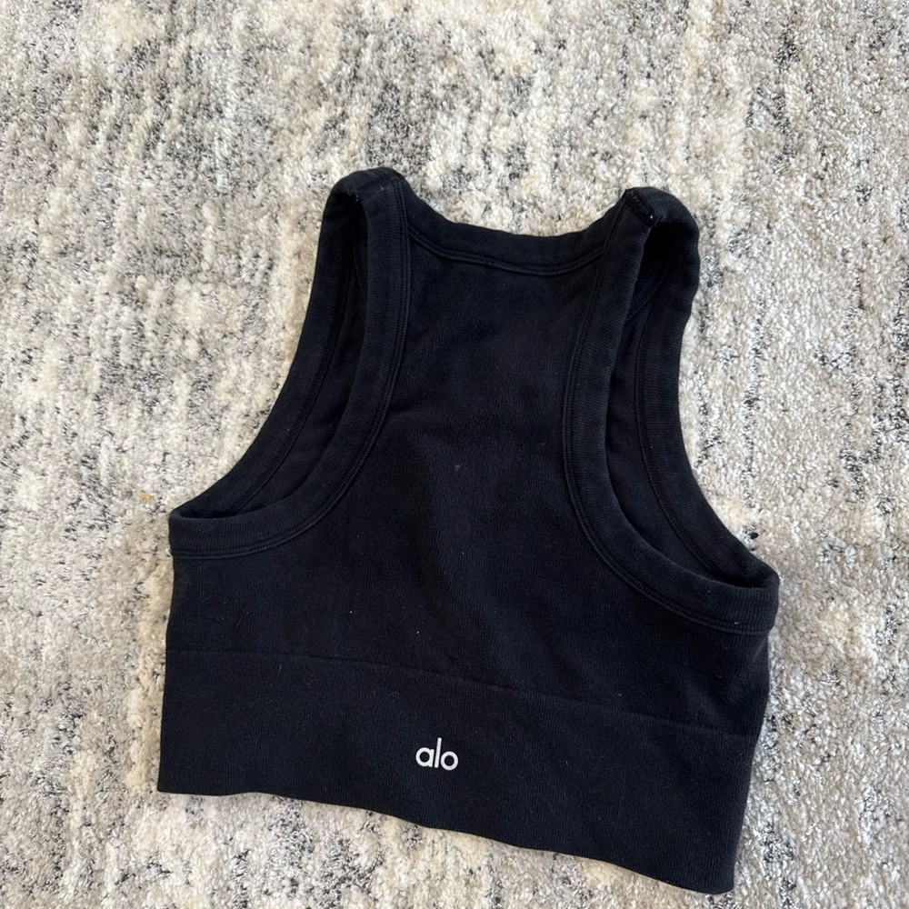 ALO Yoga Black Crop Top